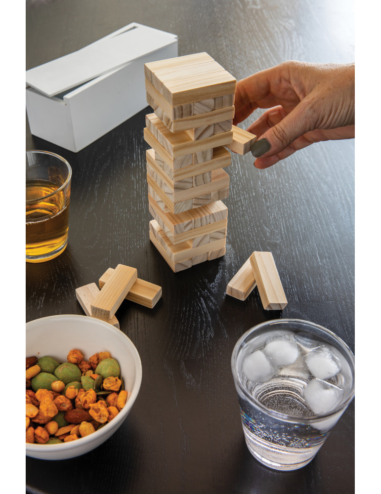 Jeu d’empilage de 48 blocs en bois FSC personnalisable