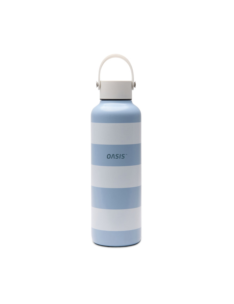 Bouteille rayée Vinga Lagoa 600 ml acier recyclé RCS personnalisable