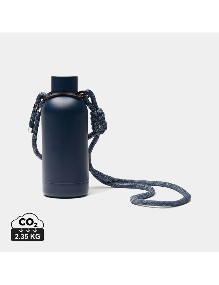 Bouteille Vinga Parks 400 ml à bandoulière acier RCS personnalisable
