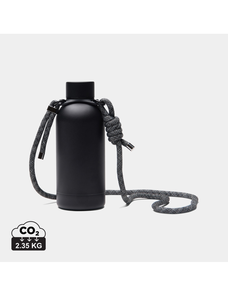Bouteille Vinga Parks 400 ml à bandoulière acier RCS personnalisable