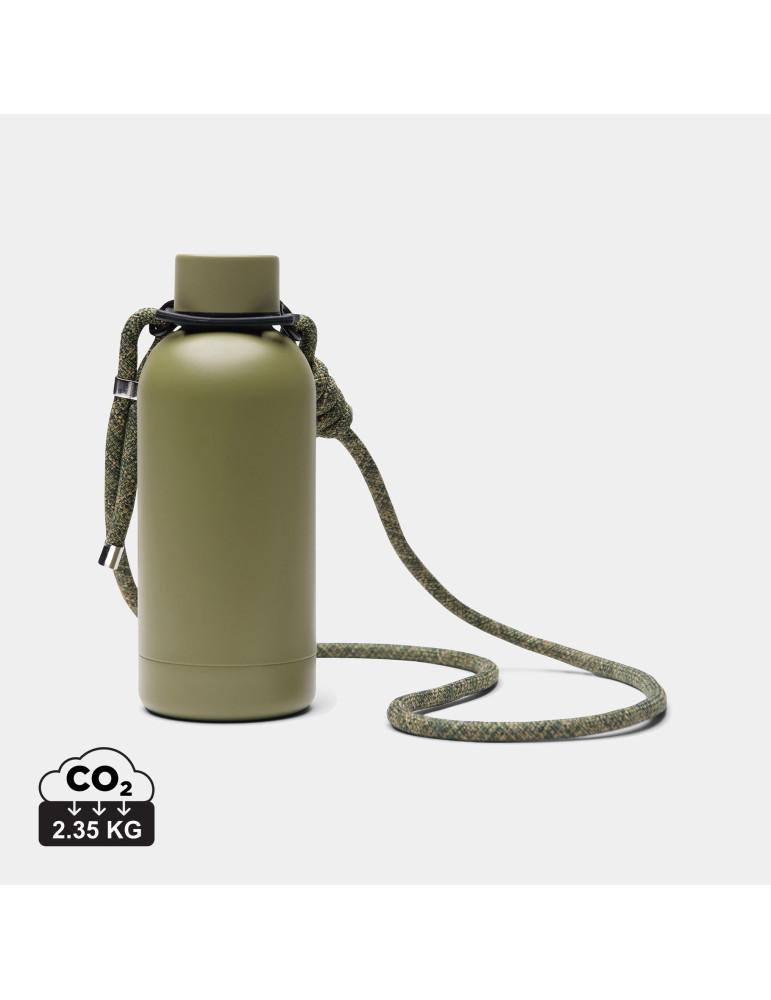 Bouteille Vinga Parks 400 ml à bandoulière acier RCS personnalisable