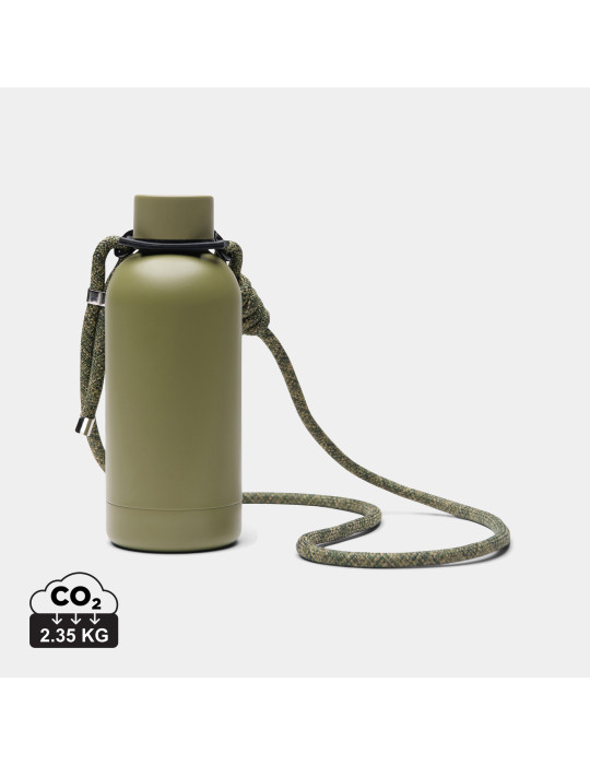 Bouteille Vinga Parks 400 ml à bandoulière acier RCS personnalisable