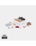 Coffret de cinq jeux en bois FSC personnalisable