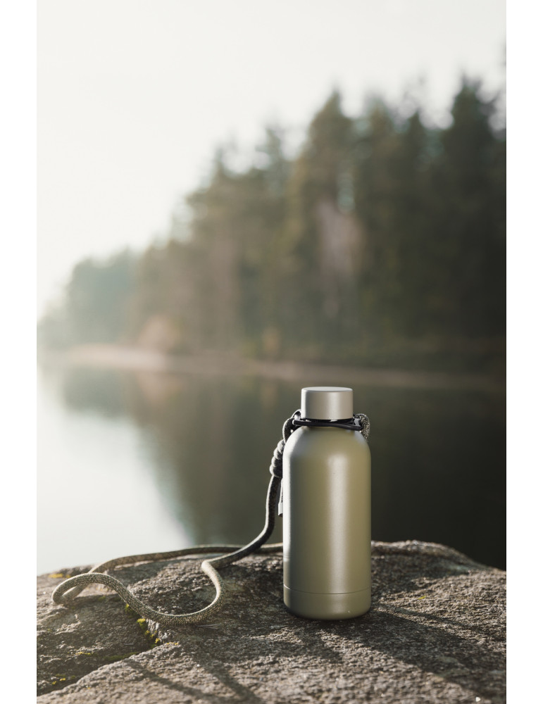 Bouteille Vinga Parks 400 ml à bandoulière acier RCS personnalisable