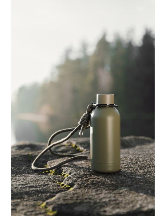 Bouteille Vinga Parks 400 ml à bandoulière acier RCS personnalisable