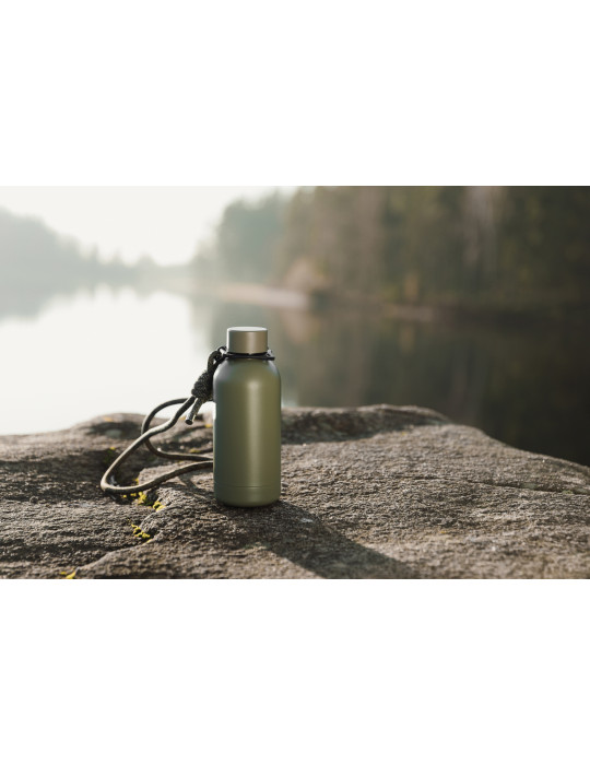 Bouteille Vinga Parks 400 ml à bandoulière acier RCS personnalisable
