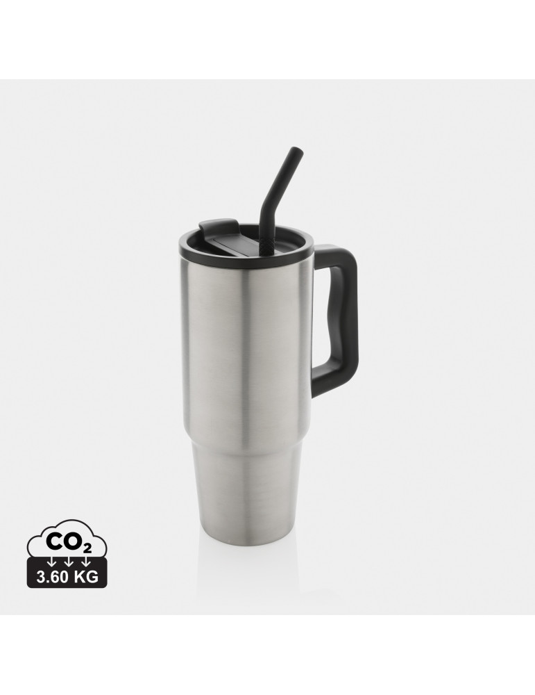 Mug Embrace 900 ml avec paille en acier RCS personnalisable