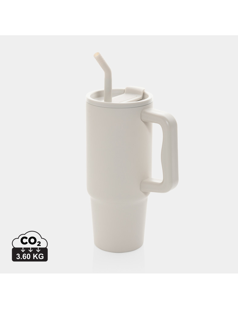 Mug Embrace 900 ml avec paille en acier RCS personnalisable