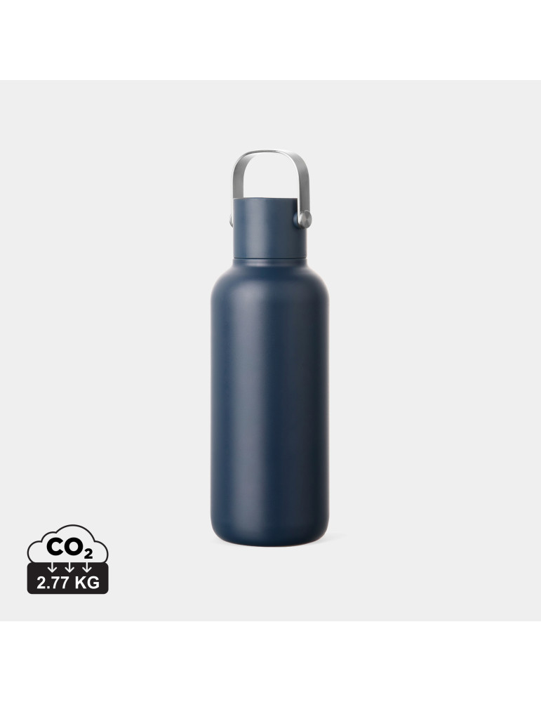 Bouteille Vinga Cael 600 ml à paille acier recyclé RCS personnalisable