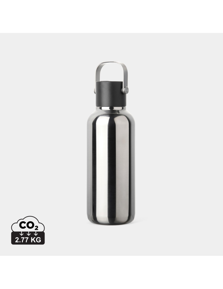 Bouteille Vinga Cael 600 ml à paille acier recyclé RCS personnalisable