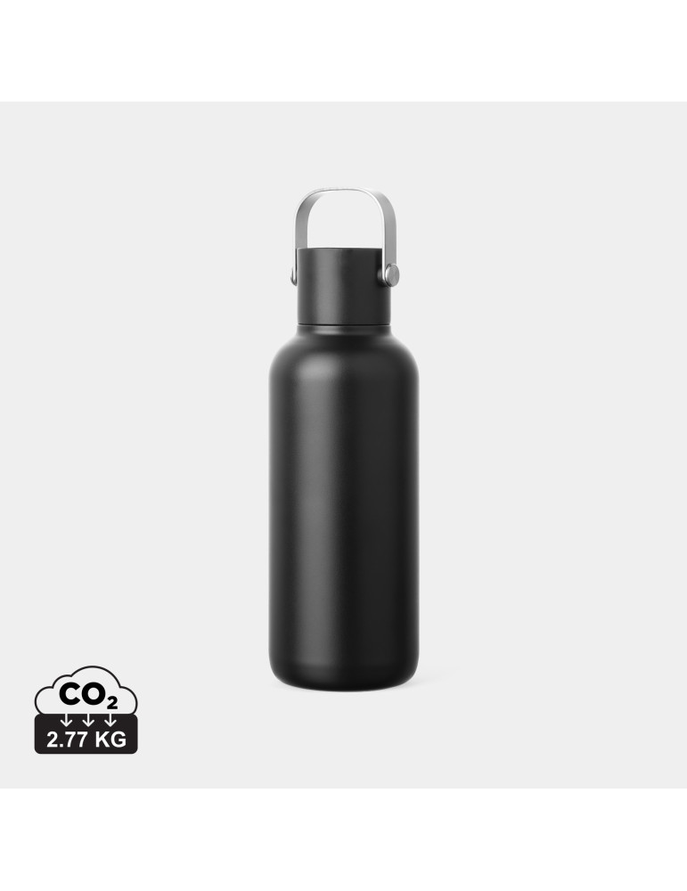 Bouteille Vinga Cael 600 ml à paille acier recyclé RCS personnalisable