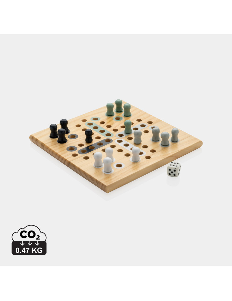 Jeu de ludo Claire en bois personnalisable