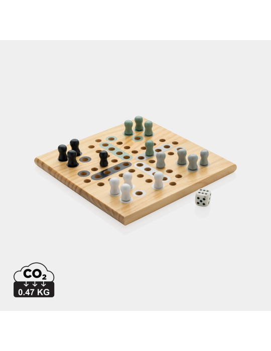 Jeu de ludo Claire en bois personnalisable