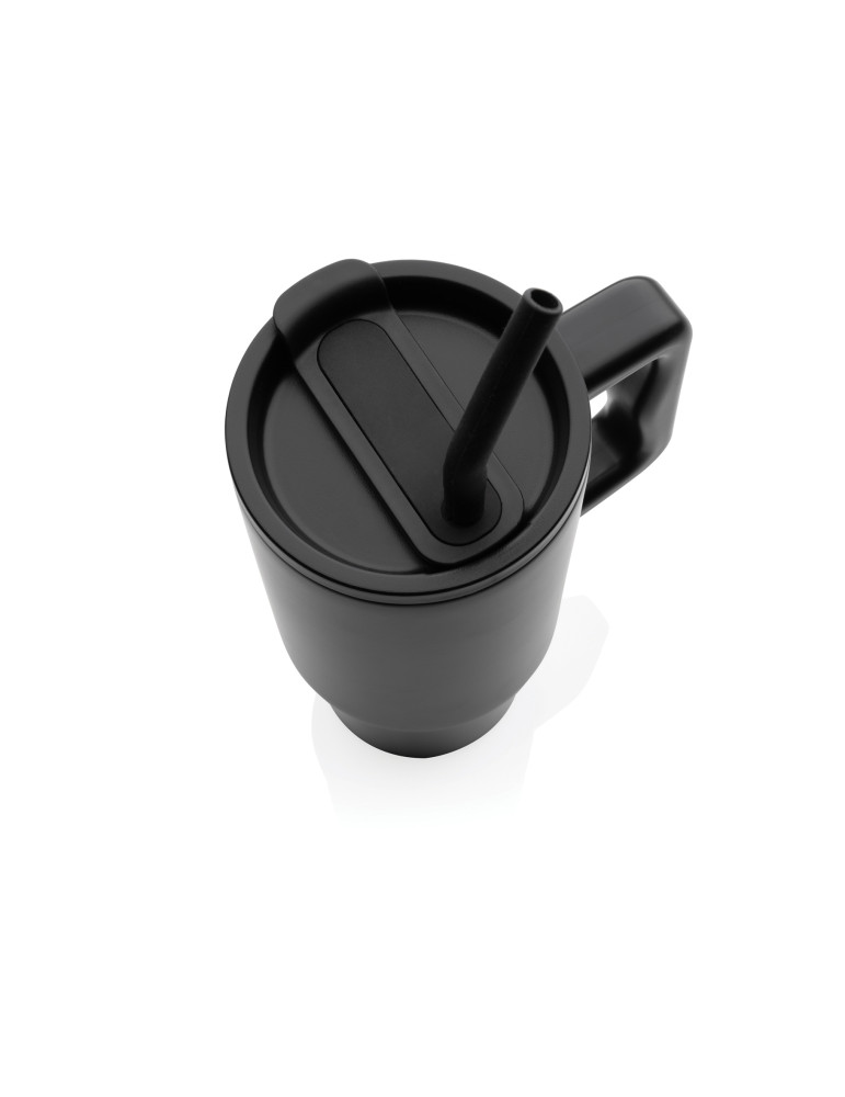 Mug Embrace 900 ml avec paille en acier RCS personnalisable
