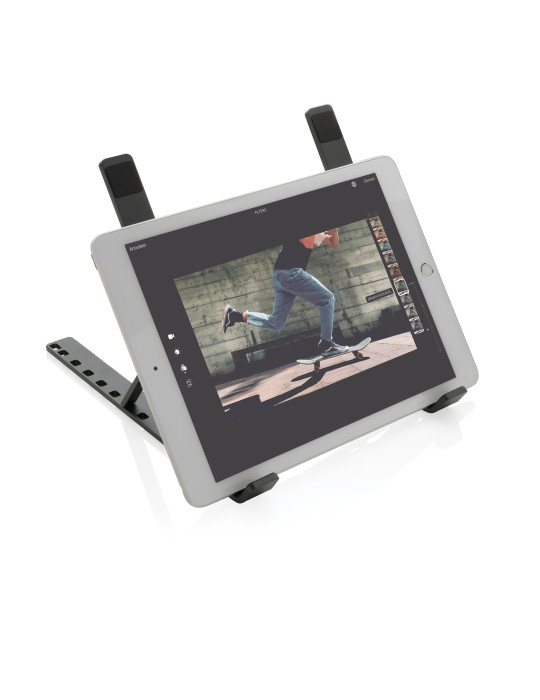 Support ordinateur/tablette en aluminium recyclé RCS Terra personnalisable