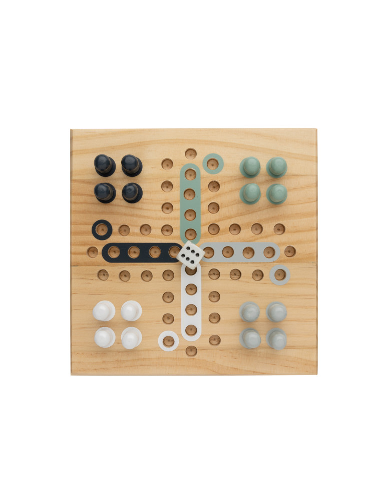 Jeu de ludo Claire en bois personnalisable