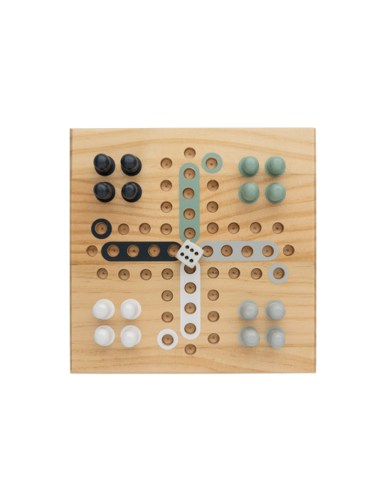 Jeu de ludo Claire en bois personnalisable