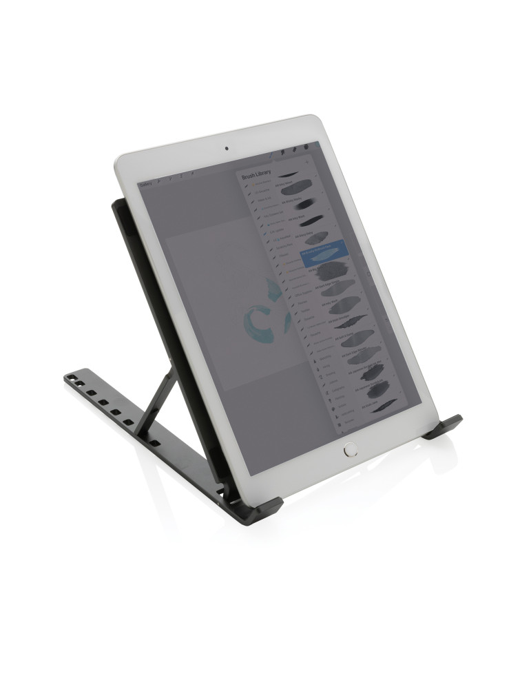 Support ordinateur/tablette en aluminium recyclé RCS Terra personnalisable