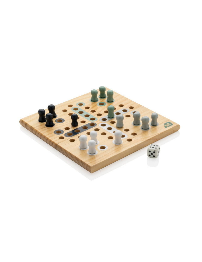 Jeu de ludo Claire en bois personnalisable