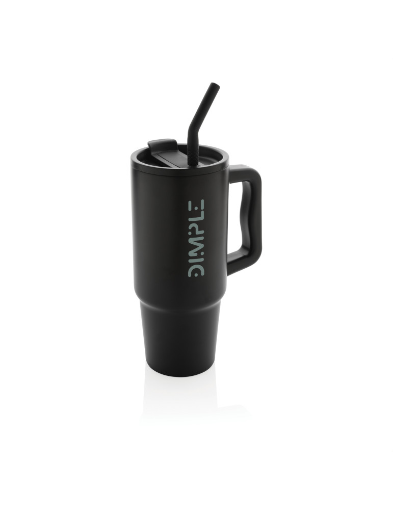 Mug Embrace 900 ml avec paille en acier RCS personnalisable