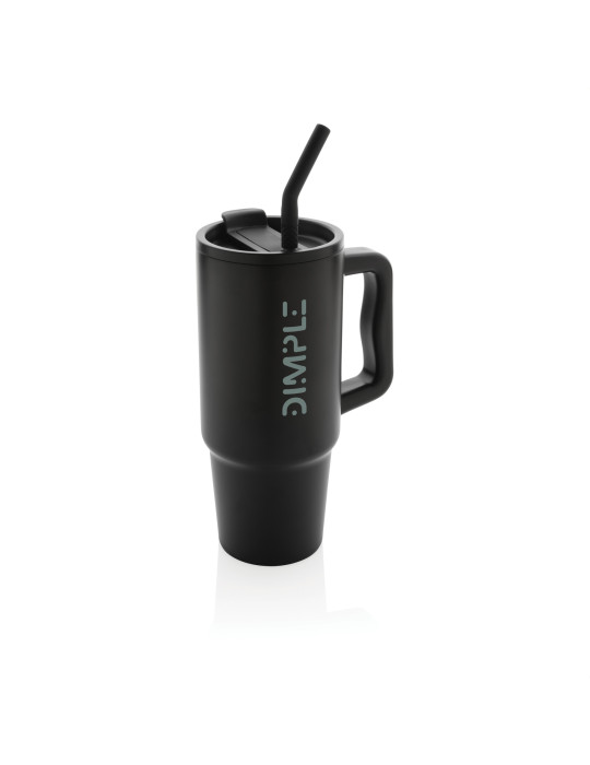Mug Embrace 900 ml avec paille en acier RCS personnalisable