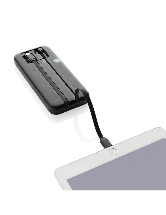 Batterie Turbopack 10 000 mAh à câbles intégrés personnalisable