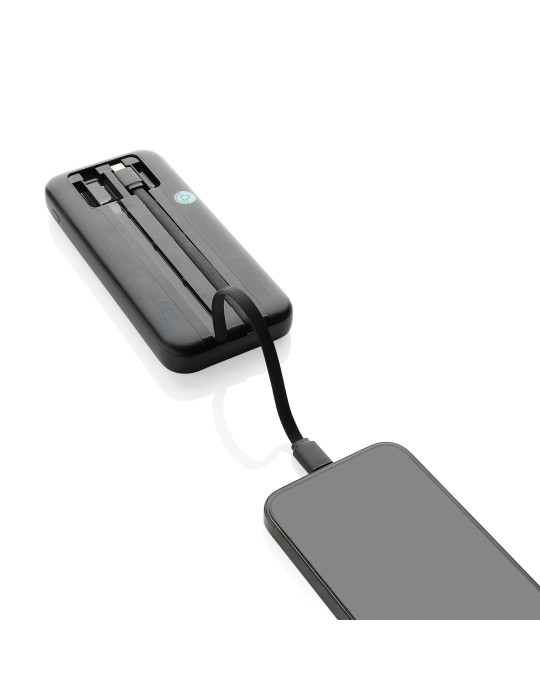 Batterie Turbopack 10 000 mAh à câbles intégrés personnalisable