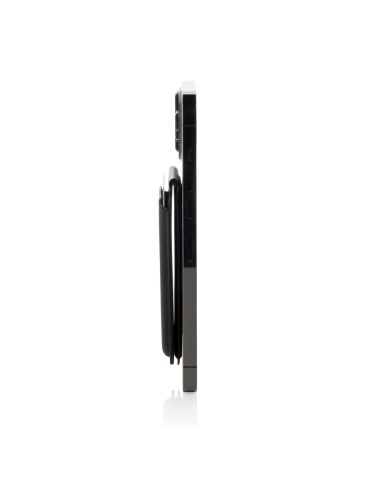 Portefeuille magnétique en PU recyclé Magstand RCS Swiss Peak personnalisable