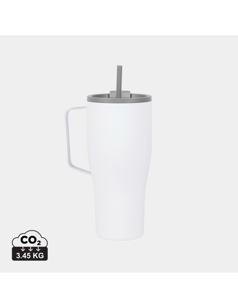 Bouteille Vinga Eos Voyager 800 ml à paille acier RCS personnalisable