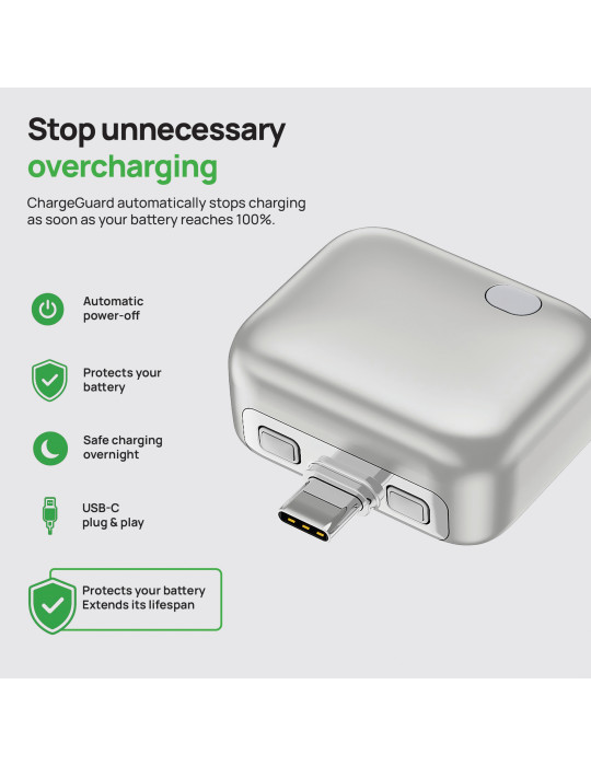 Adaptateur USB-C à déconnexion automatique ChargeGuard RCS personnalisable