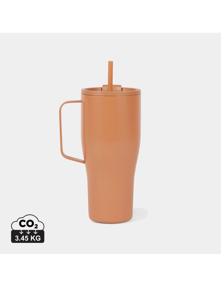 Bouteille Vinga Eos Voyager 800 ml à paille acier RCS personnalisable