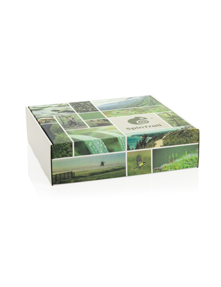 Coffret d’échantillons imprimés MYBOXD SpinTrail publicitaire