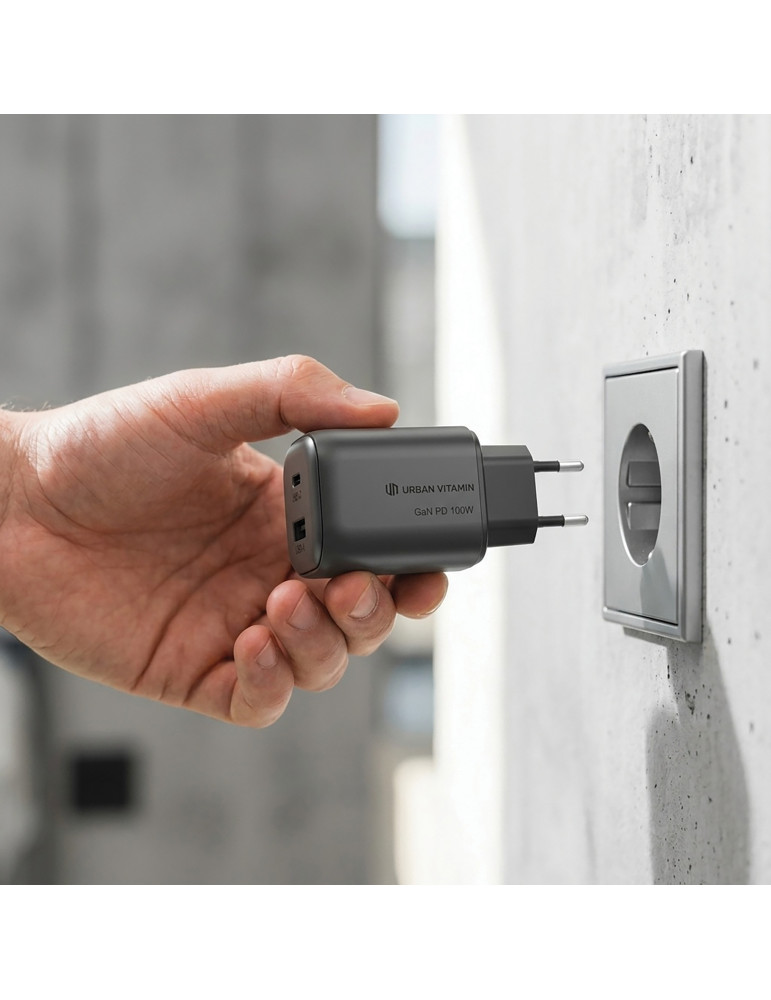 Chargeur GAN 100W en PC RCS Urban Vitamin Livermore personnalisable