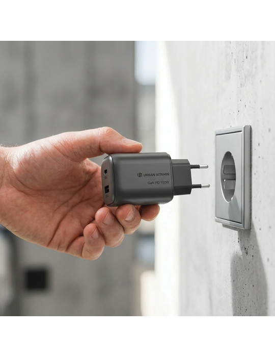 Chargeur GAN 100W en PC RCS Urban Vitamin Livermore personnalisable