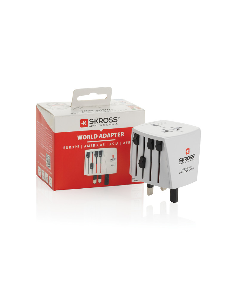 Adaptateur de voyage SKROSS MUV Micro universel personnalisable