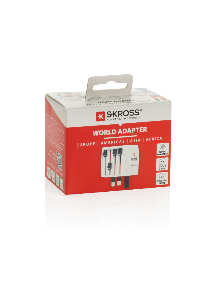 Adaptateur de voyage SKROSS MUV Micro universel personnalisable