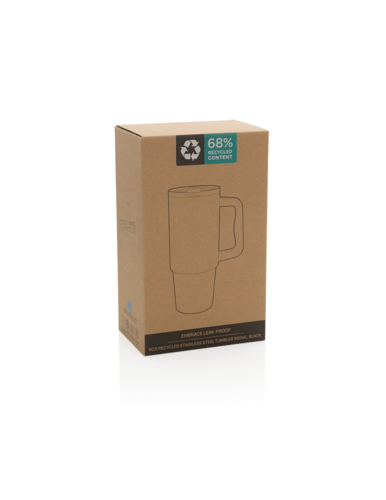 Mug Embrace étanche 900 ml en acier RCS personnalisable