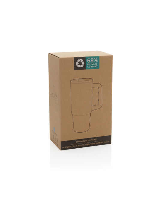 Mug Embrace étanche 900 ml en acier RCS personnalisable