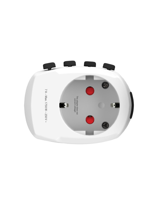 Adaptateur SKROSS PRO universel trois pôles personnalisable