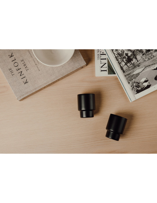Deux tasses Vinga Nagano 160 ml acier recyclé RCS personnalisable