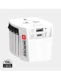 Adaptateur SKROSS MUV deux pôles avec USB et USB-C personnalisable