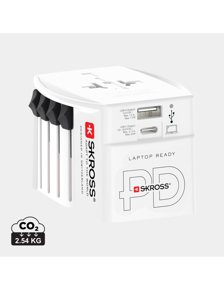 Adaptateur SKROSS MUV 65 W PD avec USB-C personnalisable