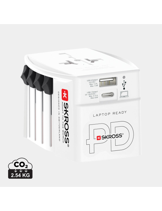 Adaptateur SKROSS MUV 65 W PD avec USB-C personnalisable