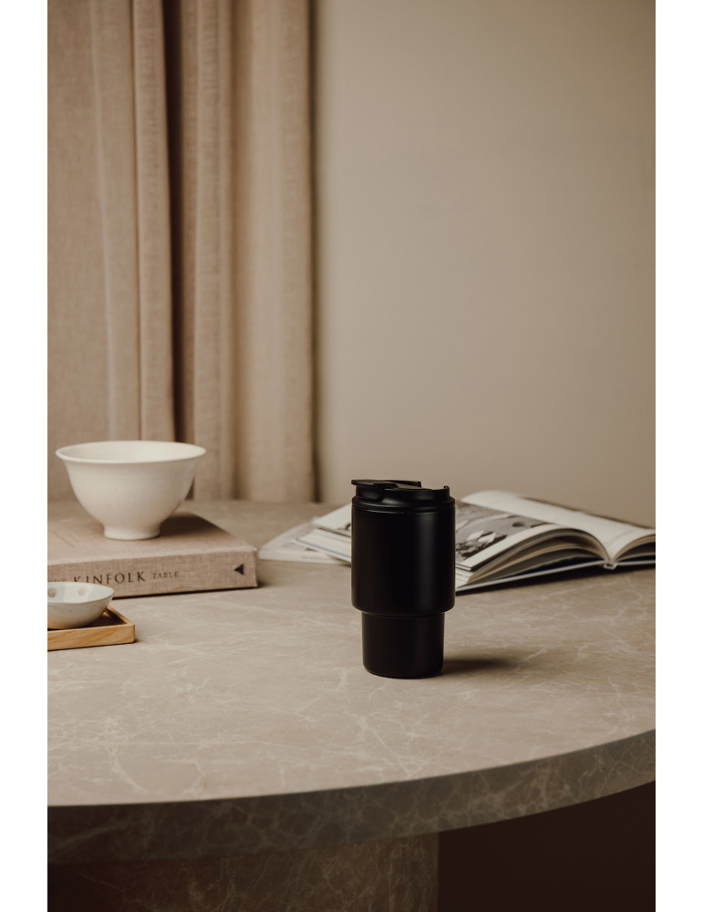 Tasse de voyage Vinga Nagano 350 ml acier RCS personnalisable