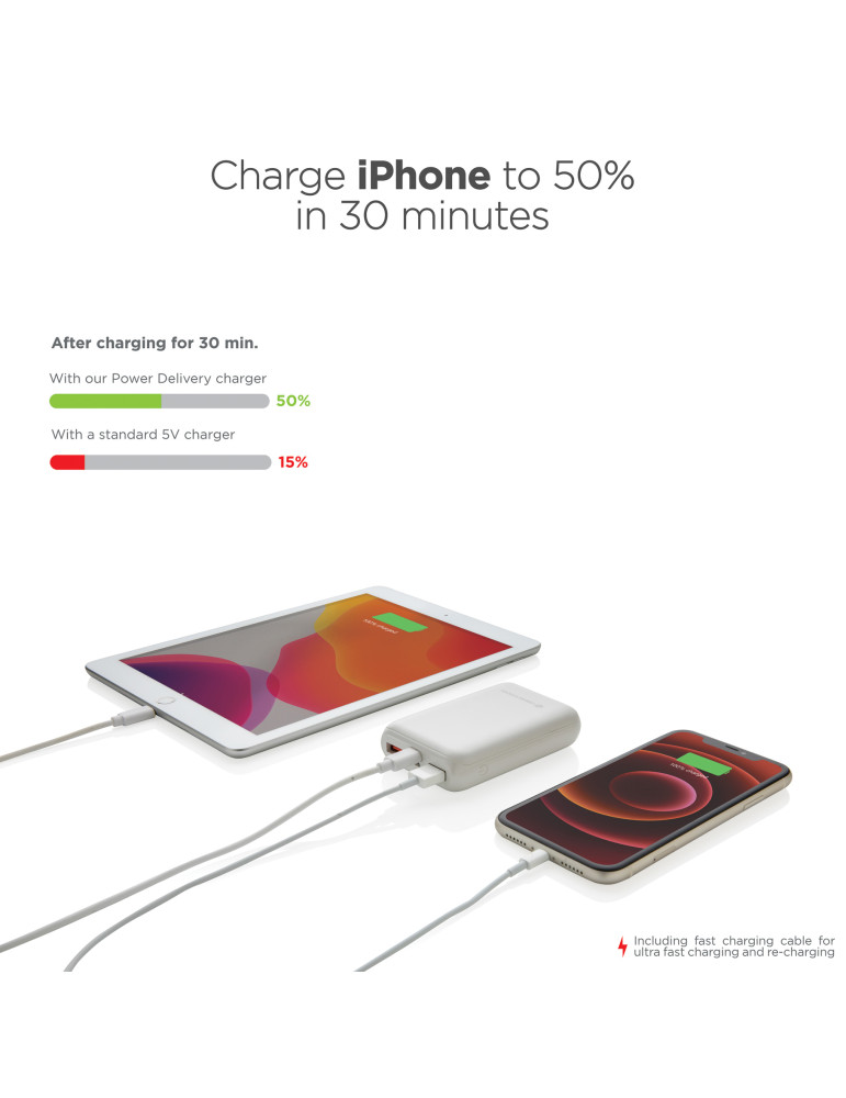 Batterie Alameda Urban Vitamin 10 000 mAh PD 18 W personnalisable