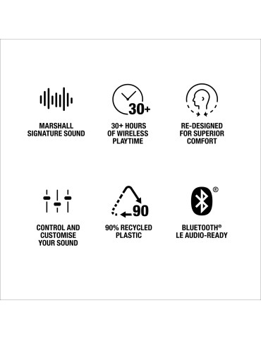 Écouteurs sans fil Marshall Minor IV Bluetooth 5.3 personnalisable 2