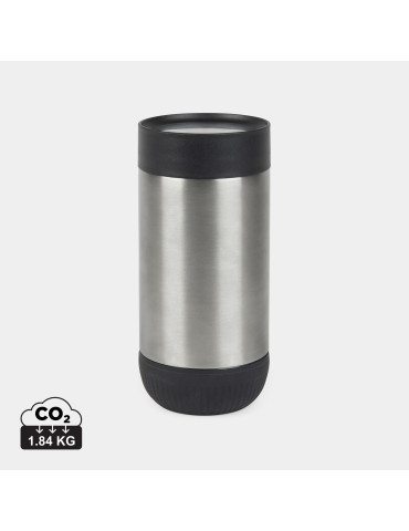 Mug Vinga Eris 350 ml acier recyclé RCS à bouton personnalisable
