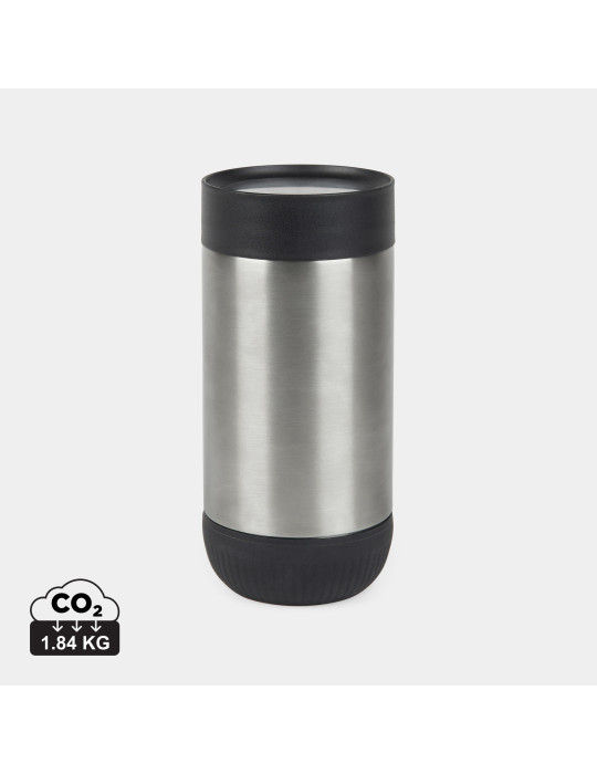 Mug Vinga Eris 350 ml acier recyclé RCS à bouton personnalisable