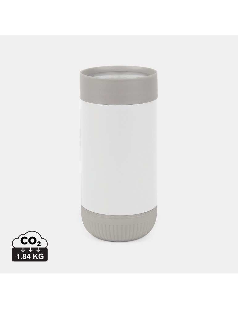 Mug Vinga Eris 350 ml acier recyclé RCS à bouton personnalisable