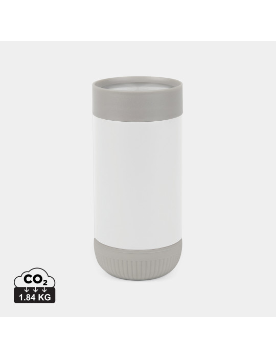 Mug Vinga Eris 350 ml acier recyclé RCS à bouton personnalisable